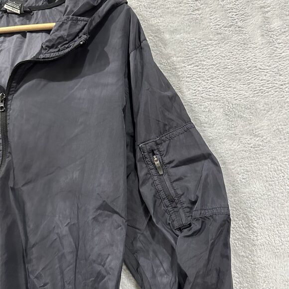 Nike 6.0 Windbreaker Jacket Unisex Large Gray Black Trendy Skater - Picture 3 of 11